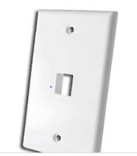 SATRA PLACA PARED SIMPLE 1PTO BLANCO