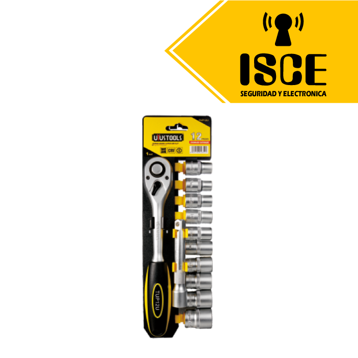UYUSTOOLS JUEGO DE DADOS 12PCS DR 1/2&quot;