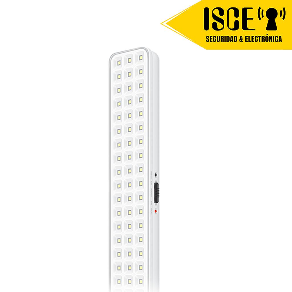 MACROLED LUZ DE EMERGENCIA 90 LEDS  SMD-PE AC100-240V 50-60HZ 6 HORAS BLANCO FRIO 6500K