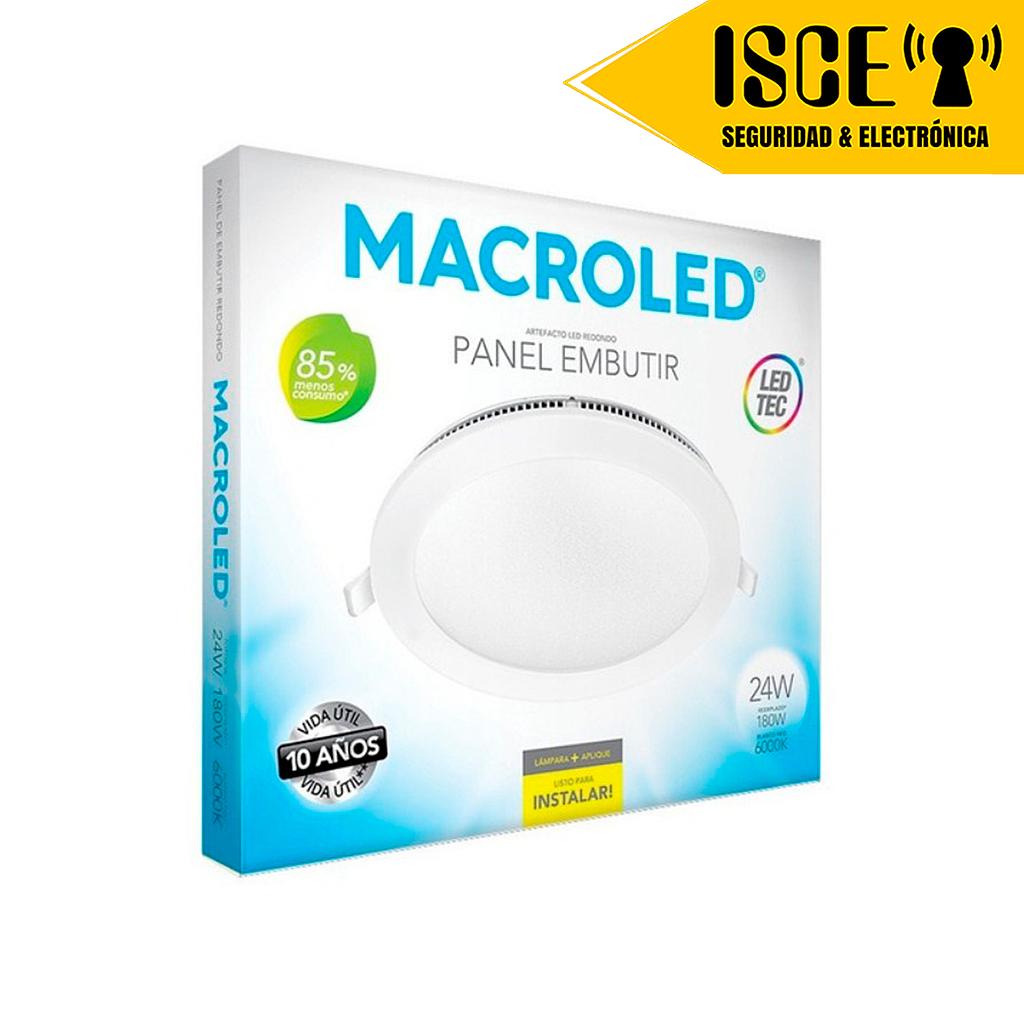 MACROLED PANEL LED CIRCULAR EMPOTRABLE 24W AC85-265V LUZ FRIA 6000K