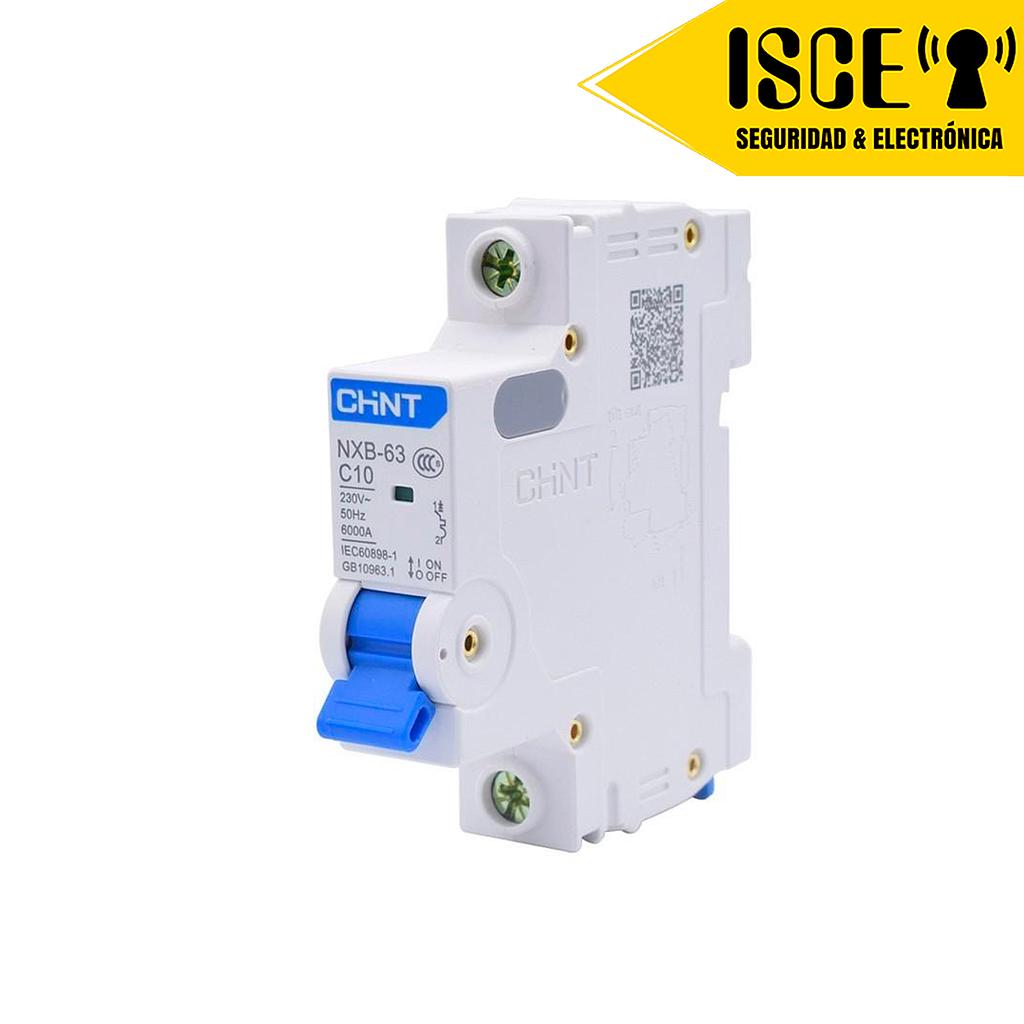 CHINT INTERRUPTOR TERMOMAGNETICO MONOPOLAR 10A 6KA (NXB-63 IP C10 6KA)
