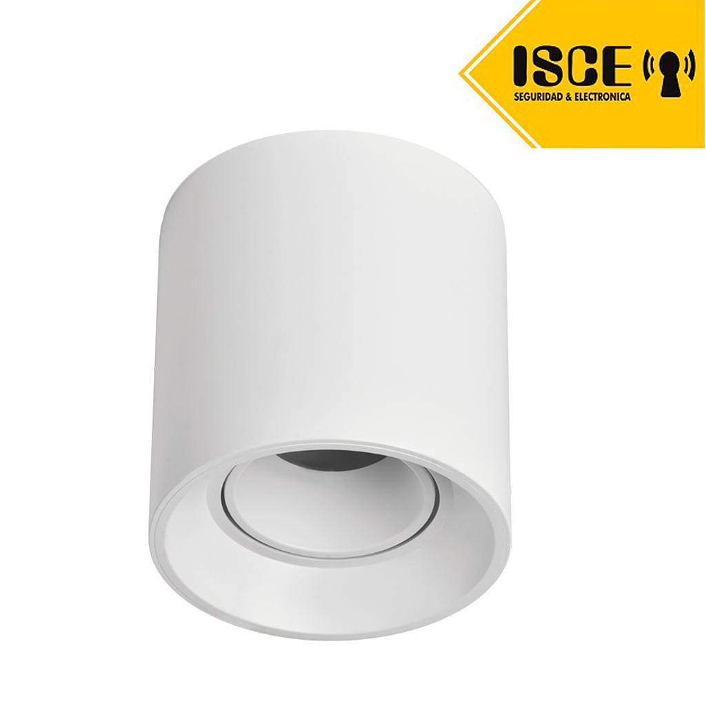 MACROLED ARTEFACTO PLAFON REDONDO DICROICO X1 MOVIL PC BLANCO LISO