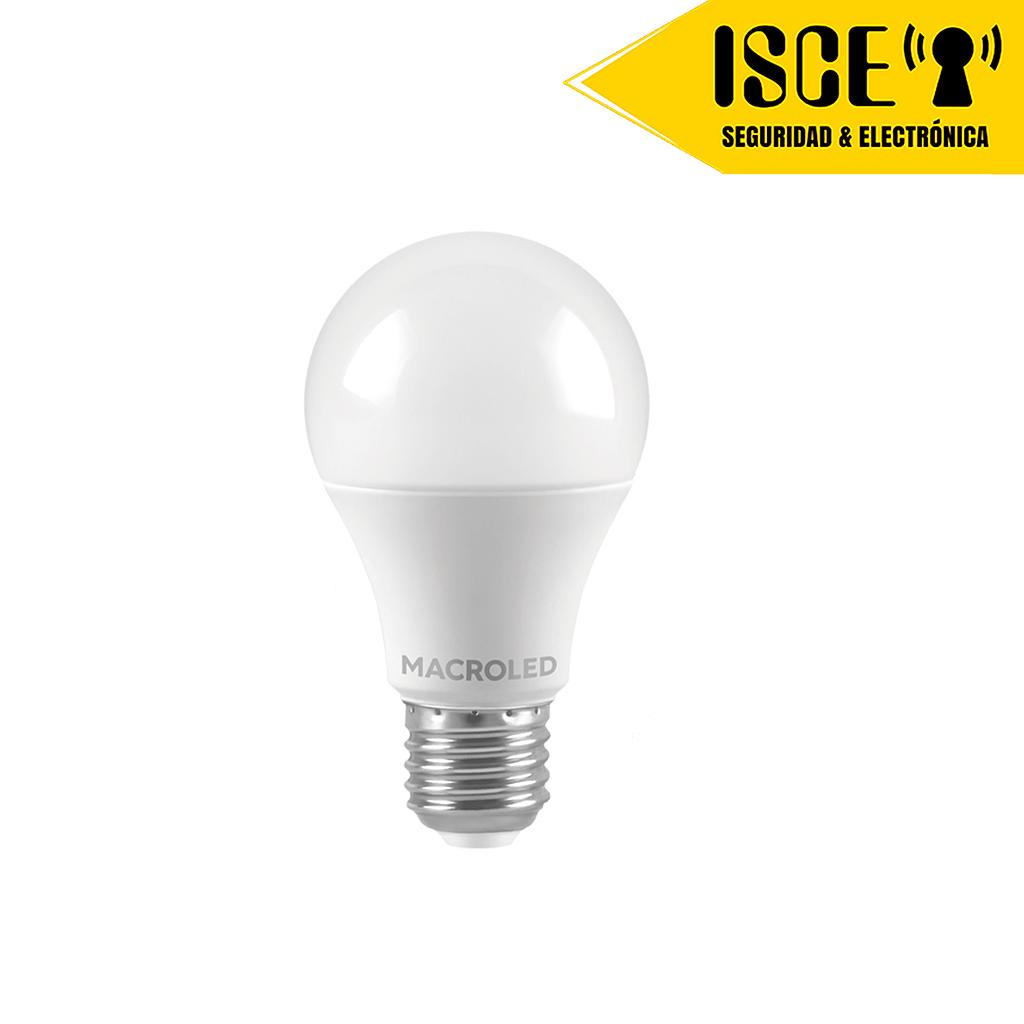 MACROLED FOCO A60 9.5W E27 AC180-240V CALIDO 3000K