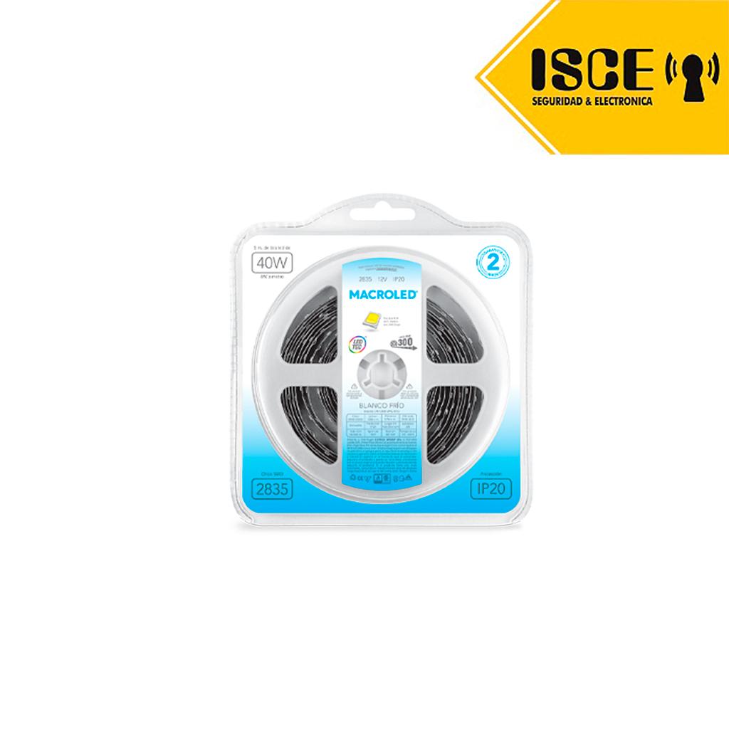 MACROLED CINTA LED 2835 BCO LUZ FRIA IP20 DC12V -12 W 60LED 5M