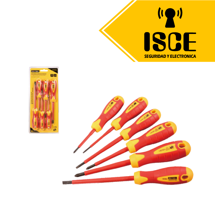 UYUSTOOLS DESTORNILLADOR ELECTRICISTA 6PCS VDE540