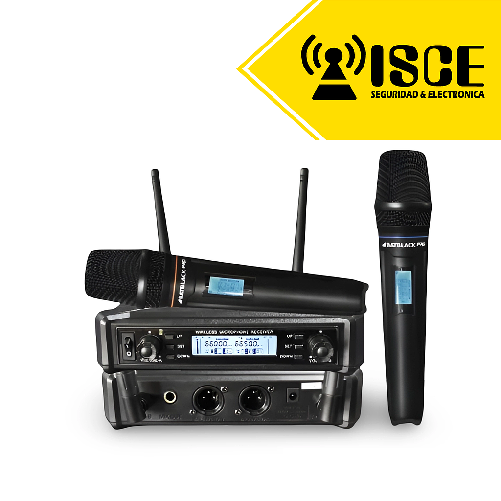BATBLACK MICROFONO PROFESIONAL INALAMBRICO UHF C/DISPLAY IR