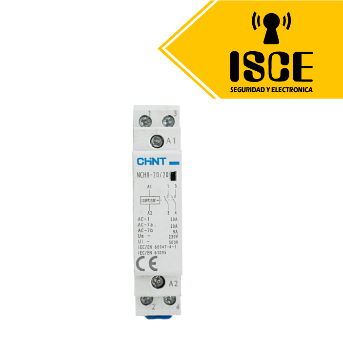 CHINT CONTACTOR MODULAR 25A, 2NA +2NC, NCH8-25/22 220V/230V