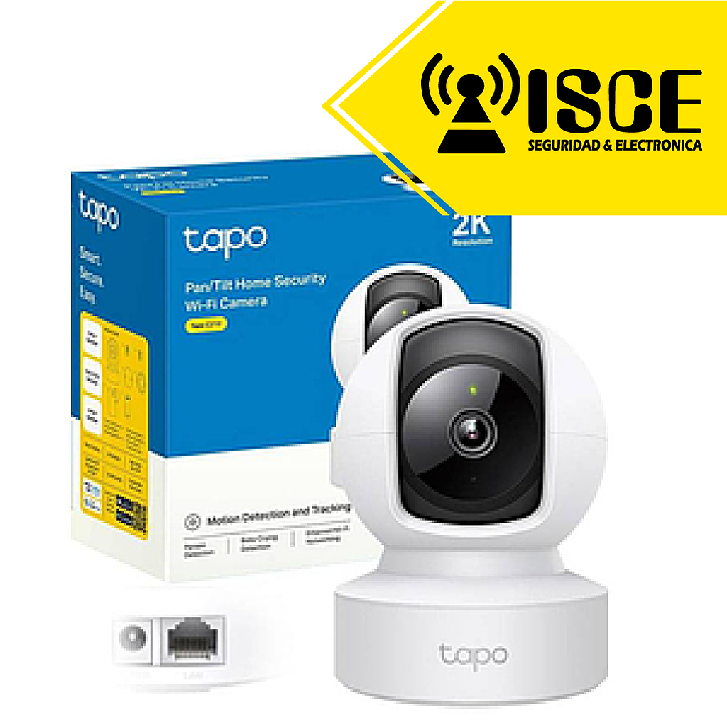 TP-LINK CAMARA Wi-Fi/ ETHERNET TAPO C212 360° 2K HASTA 512GB