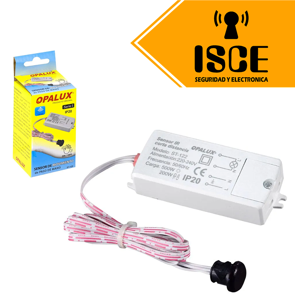 OPALUX SENSOR DE MOVIMIENTO DE PASO DE MANO ON / OFF IP20