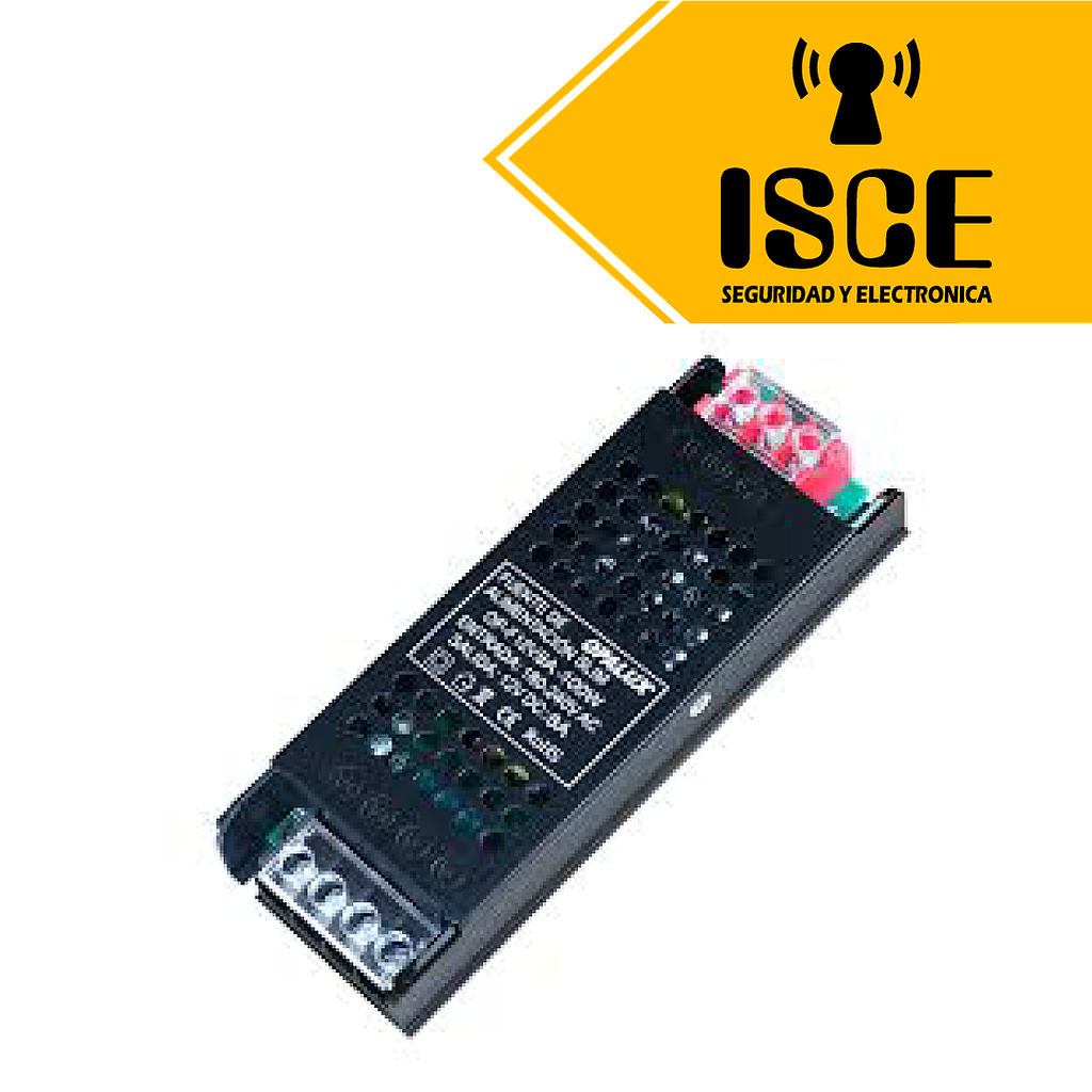 OPALUX FUENTE DE PODER SLIM 100W 12V 8A BLACK