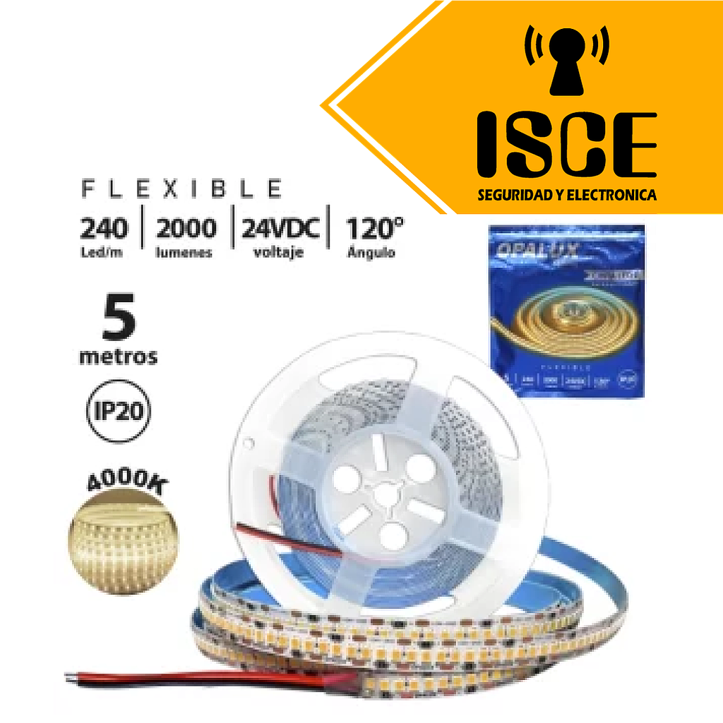 OPALUX CINTA COB 24V 10000K SM 480L/M IP20 5M