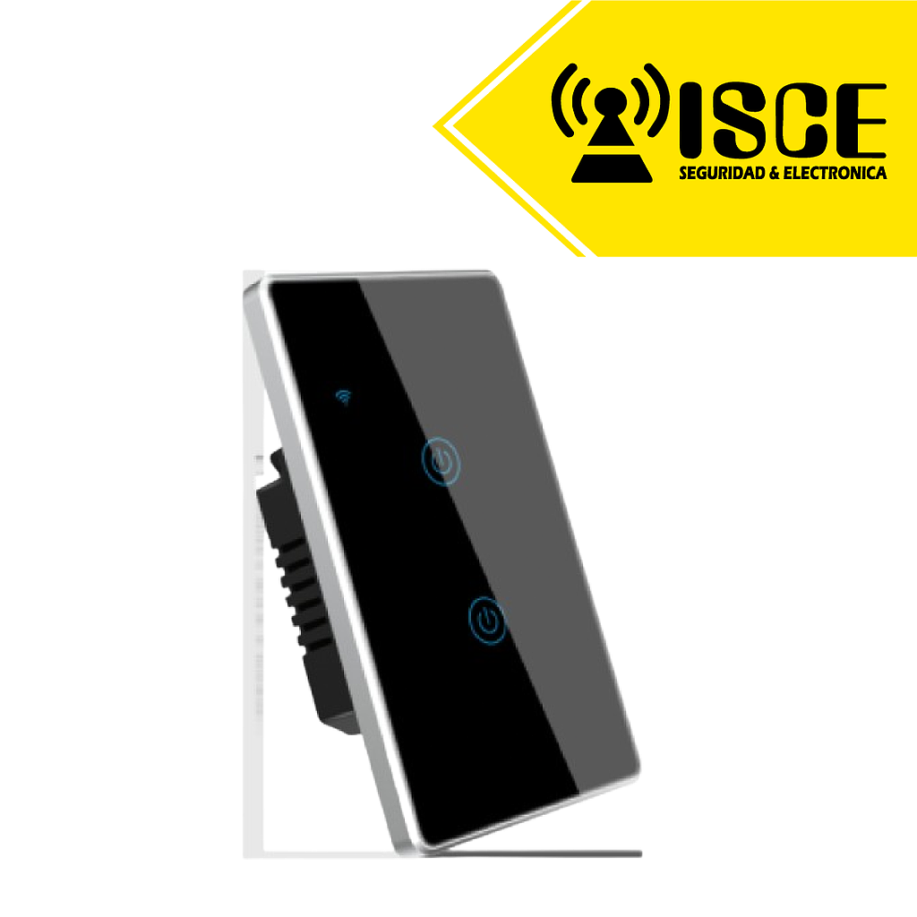CONMUTADOR INTELIGENTE WIFI 2G N/N + L 100–240VAC 50/60Hz 600WX2 COLOR NEGRO