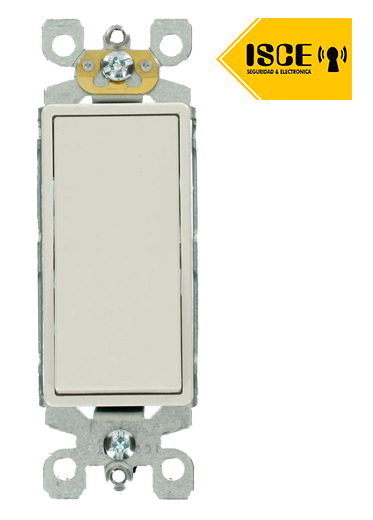 LEVITON INTERRUPTOR SIMPLE DECORA D/3 CONMUTACION 15A L/T 250V BLANCO