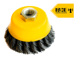 UYUSTOOLS ESCOBILLA COPA 4&quot; TRANZADA