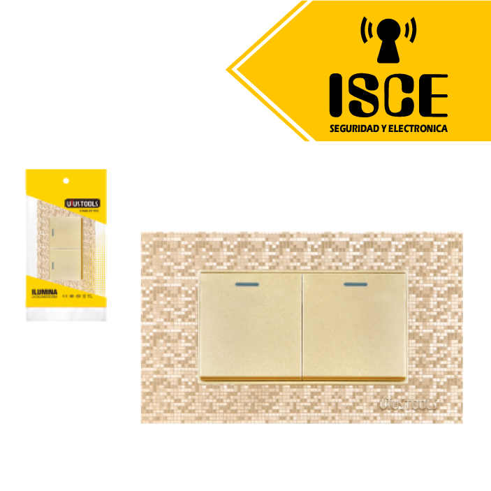 UYUSTOOLS CONMUTADOR EMPOTRABLE DOBLE MOSAICO