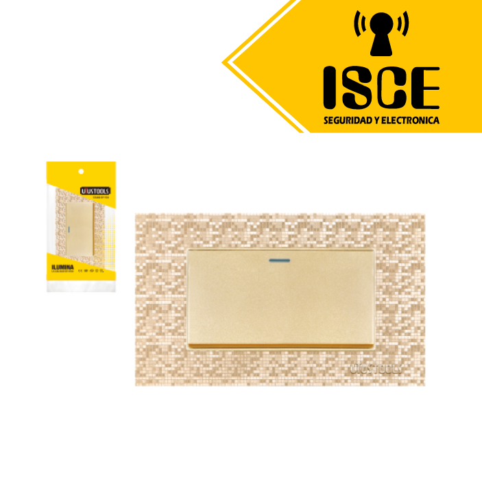 UYUSTOOLS CONMUTADOR EMPOTRABLE SIMPLE MOSAICO