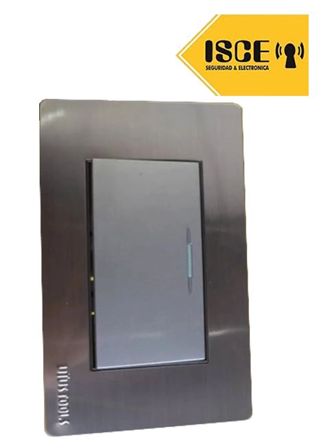 UYUSTOOLS INTERRUPTOR EMPOTRABLE SIMPLE ACERO INOX