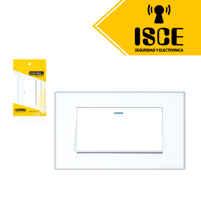 UYUSTOOLS INTERRUPTOR EMPOTRABLE SIMPLE PC-BLANCA