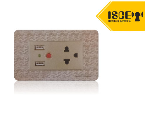 UYUSTOOLS TOMACORRIENTE CON USB MOSAICO