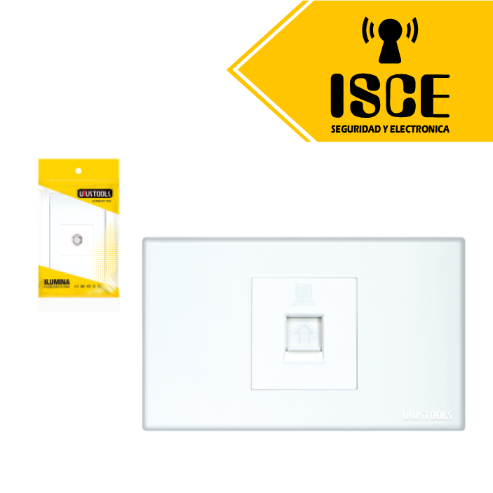 UYUSTOOLS TOMA INTERNET ACERO INOXIDABLE PC-BLANCA RJ45