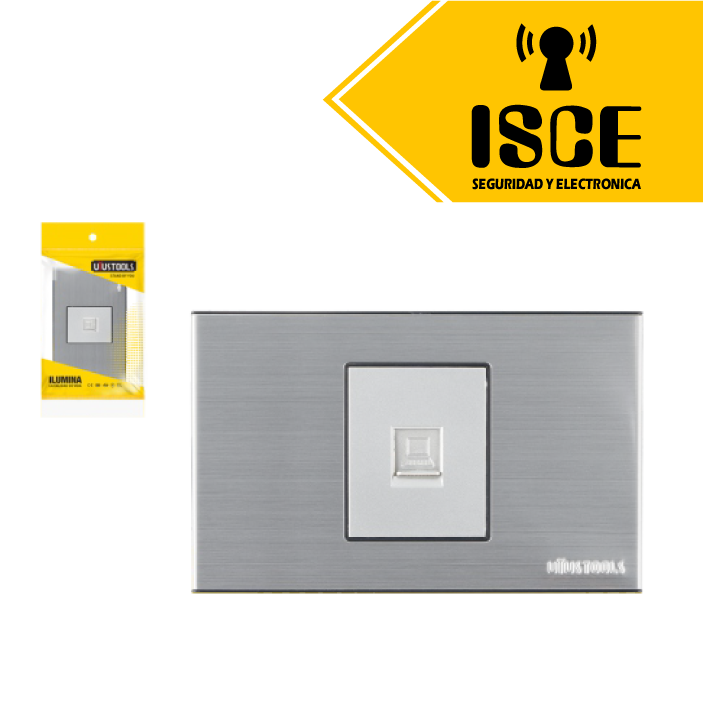 UYUSTOOLS TOMA INTERNET ACERO INOXIDABLE RJ45