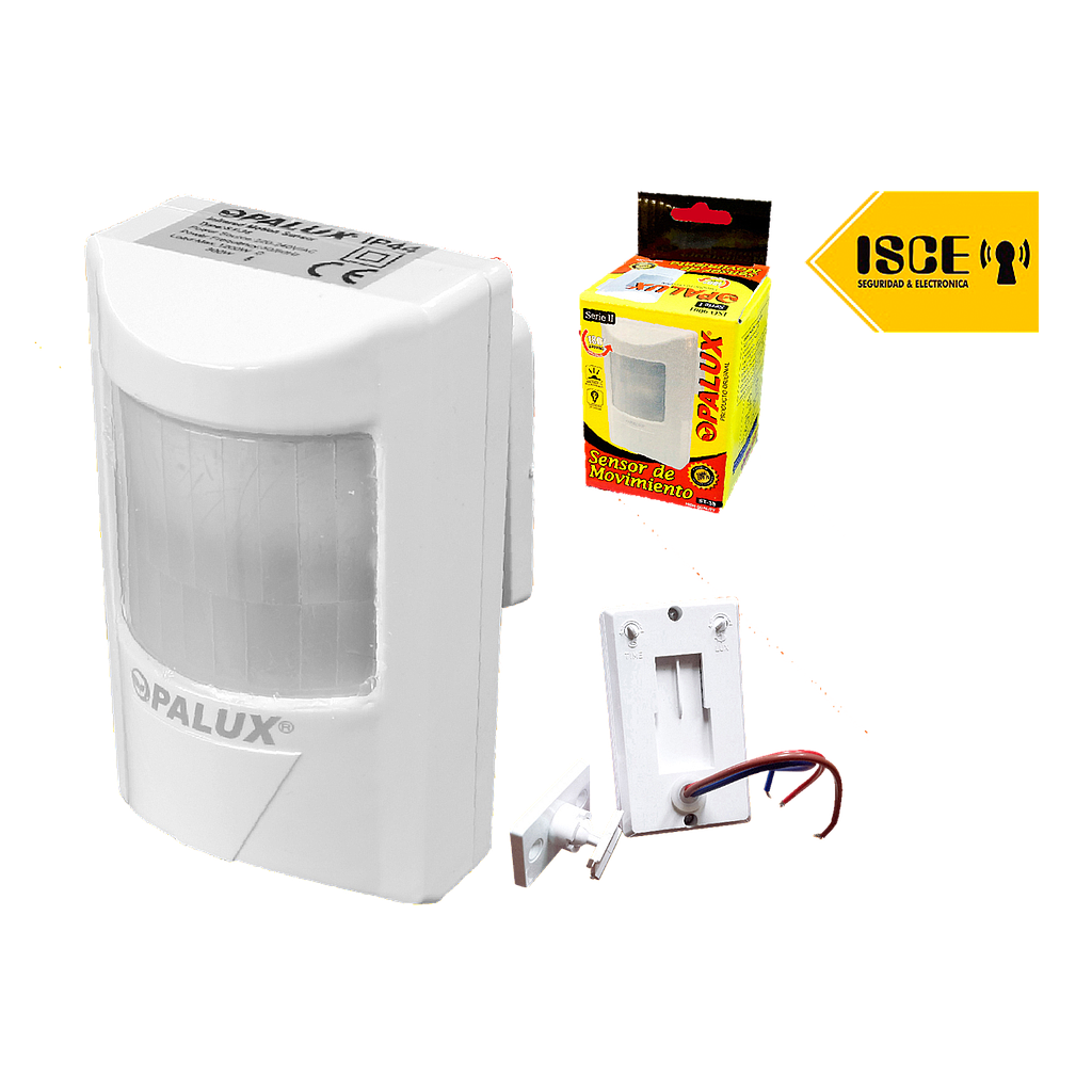 OPALUX SENSOR DE MOVIMIENTO 180º RECTANGULAR INDEPNDIENTE P/PARED 220-240