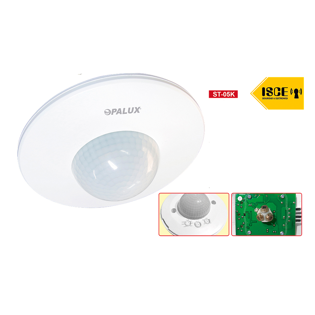 OPALUX SENSOR DE MOVIMIENTO SERIE II 360&quot; DE 3-20MTS INFRARROJO 
