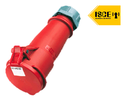 MENNEKES TOMA AEREO 16AMP 2P+T 415V ROJO 9H IP44