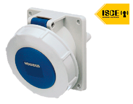 MENNEKES TOMA EMPOTRABLE 16AMP 3P+T 250V AZUL 9H IP67