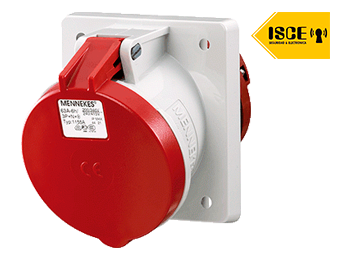 MENNEKES TOMA EMPOTRABLE 63AMP 3P+T 415V ROJO 6H IP44