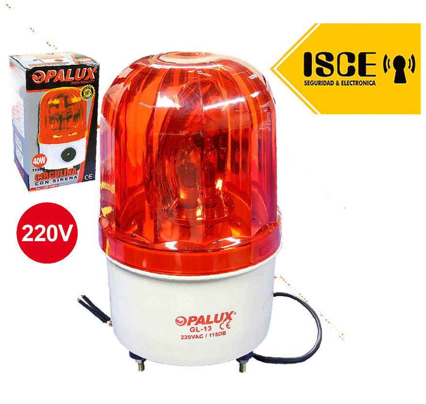 OPALUX CIRCULINA 220VAC 115DB INDUSTRIAL COLOR