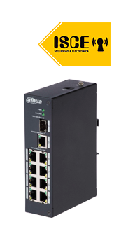 DAHUA SWITCH PoE  INDUSTRIAL 8 PUERTOS PoE 202.3  10/100 Mbps 96W NO ADMINISTRABLE