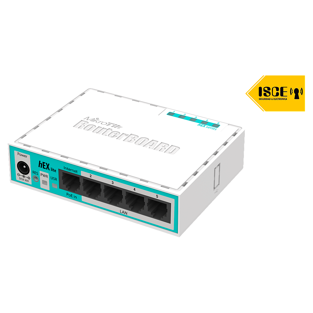 MIKROTIK ROUTER BOARD RAM 64MB 5 PUERTOS LAN 
