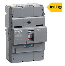 HAGER CAJA MOLDEADA INTERRUPTOR AUTOMATICO X250 3X250 AMP TA/MA 85KA/230V IEC-60947-2