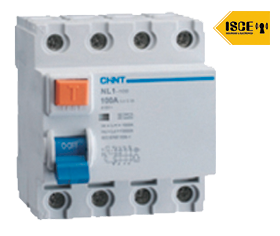 CHINT INTERRUPTOR DIFERENCIAL NL1 4P 30mA 40A 63AC TYPE 6KA