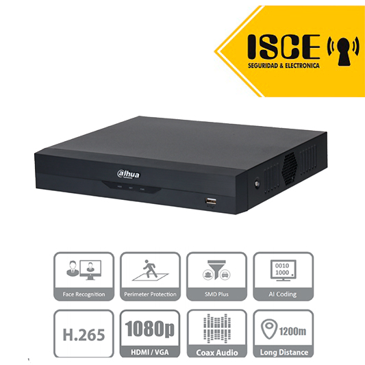 DAHUA DH-XVR5104HS-I2 DVR 4CH PENTABRIDO 1080P WIZSENSE 1HDD