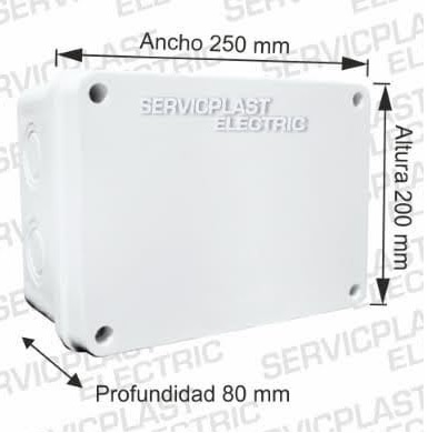 SERVICPLAST CAJA DE PASE 10X8 (255X200X80)