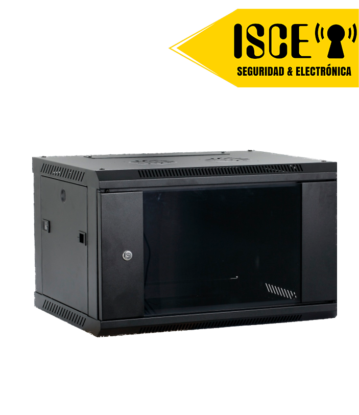 DATA PRINSS GABINETE AVATIBLE DE PARED 9RU 60X60 60KG PUERTA DE VIDRIO