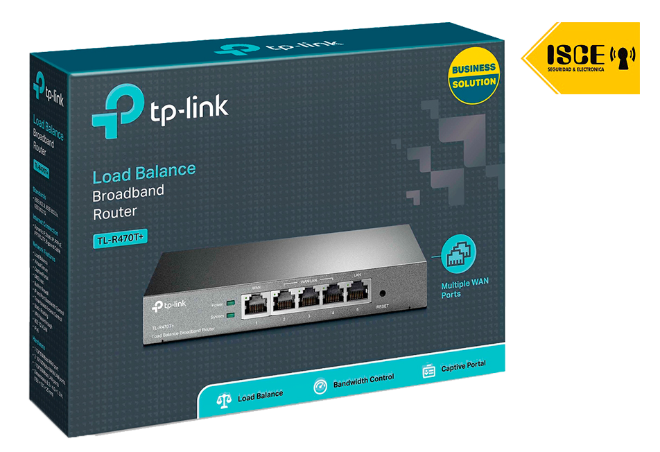 TP-LINK ROUTER BALANCEADOR DE CARGA 5 PUERTOS LAN/WAN