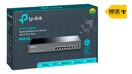 TP-LINK SWITCH 8P GIGABIT PoE+ ESCRITORIO
