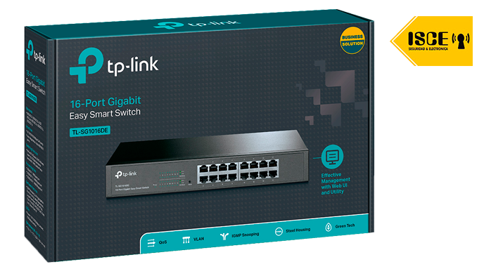 TP-LINK SWITCH SMART 16P GIGABIT ESCRITORIO