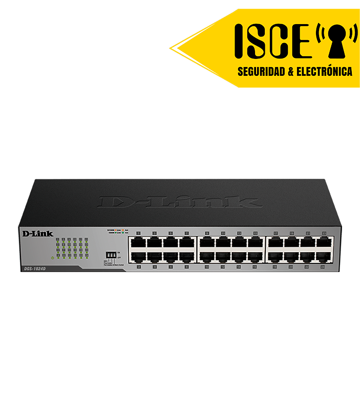 D-LINK SWITCH 24 PUERTOS 10/100/1000Mbps UNMANAGED