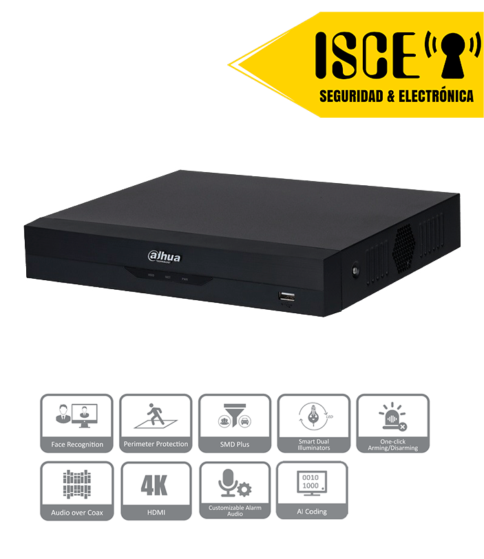 DAHUA DH-XVR5216AN-I3 DVR 16CH WIZSENSE 1080P H.265+ 2HDD