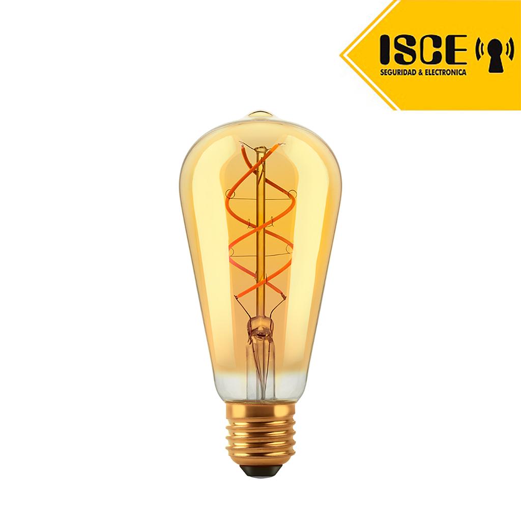 MACROLED BOMBILLA LED ST19 FILAMENTO GOLDEN 5W E27 AC180-265V AMBAR 2200K