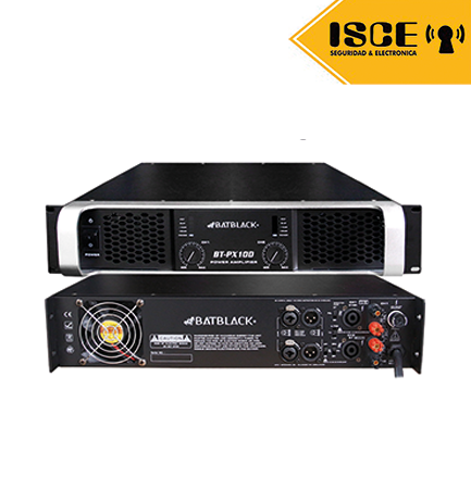 BATBLACK AMPLIFICADOR PROFESIONAL 2 CANALES 800W 1600W