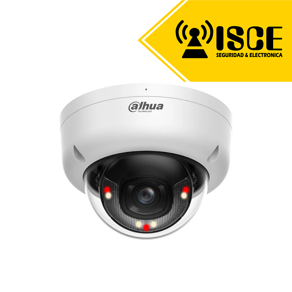 DAHUA IPC-HDBW1439E1-A-IL IP DOMO 4MP DUAL LIGHT 30M IP67 IK10 C/MICROFONO