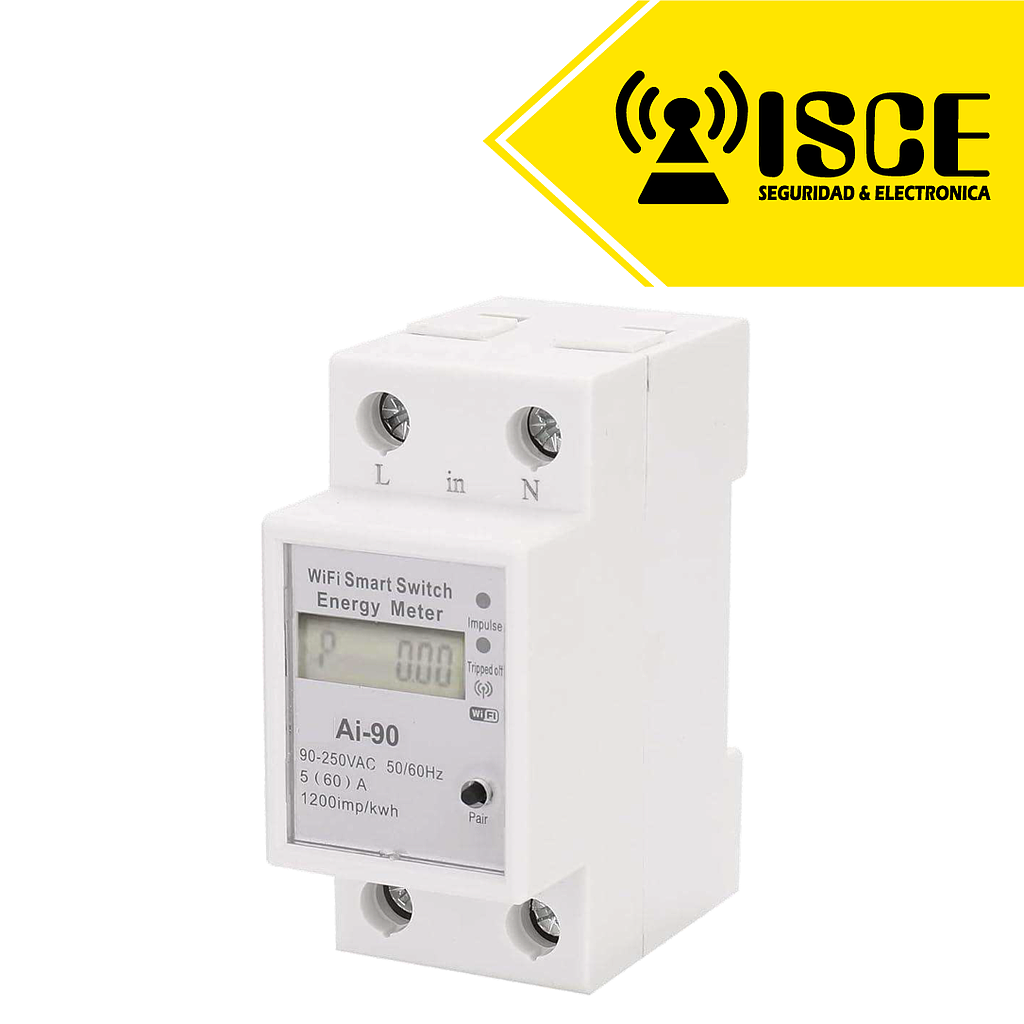 MEDIDOR DE ENERGIA CON INTERRUPTOR INTELIGENTE 90-240V 16-100AMP