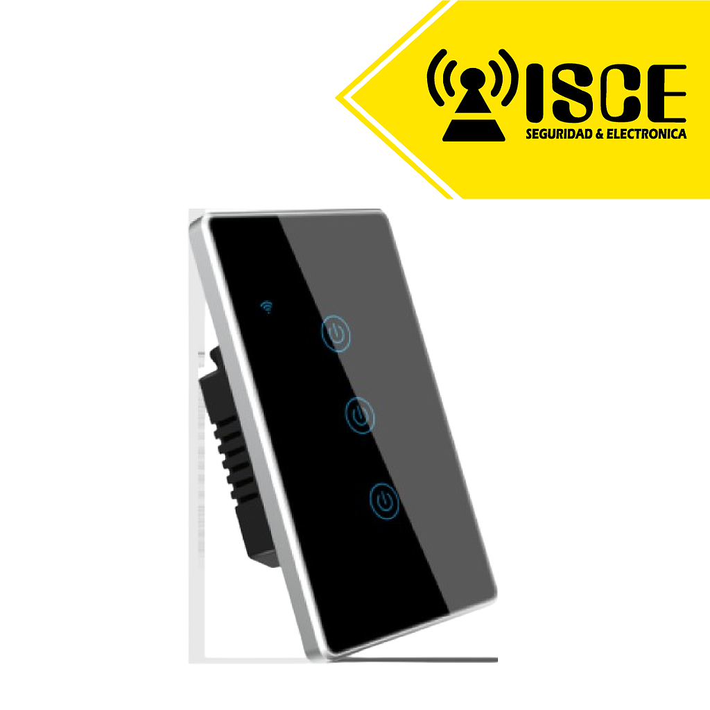 CONMUTADOR INTELIGENTE WIFI 3G N/N + L 100–240VAC 50/60Hz 600WX3 COLOR NEGRO
