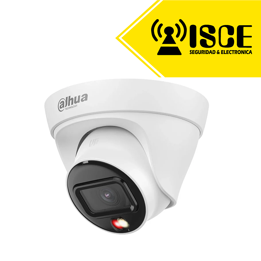 DAHUA CAMARA IP 2MP DOMO SMART DUAL LIGHT 30M 2.8MM WDR POE IP67 CON MICROFONO Y DETECCION