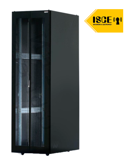 TOTEN GABINETE DE PISO DE 42 RU (ALTO 2.06 ANCHO 0.80 PROF. 1.20) PUERTAS DELANTERAS Y POSTERIOR MICROPERFORADA